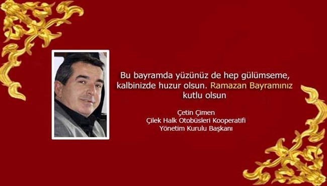 Çimen'in Bayram mesajı