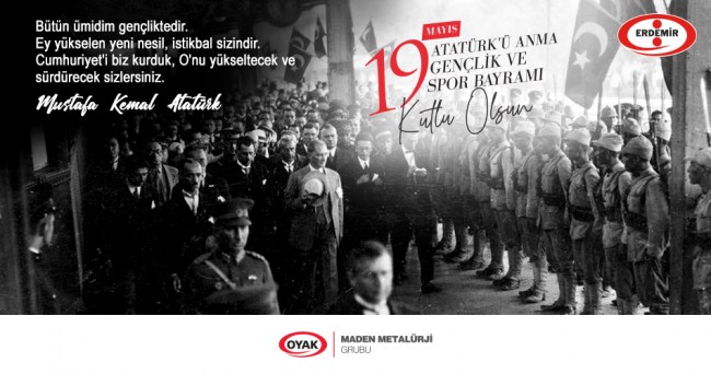 19 Mayıs Atatürk'ü anma ve Gençlik ve Spor Bayramı Kutlu olsun...