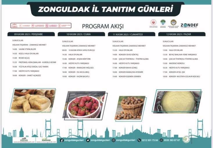 Zonguldak Tanıtım Günleri etkinlik programı açıklandı