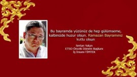 Yalçının Bayram Mesajı