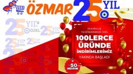 ÖZMAR AVM, 25. Yılında Türkiyenin En Büyük İndirimini Sunuyor...