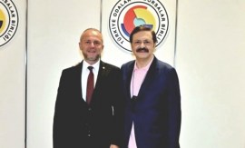 TOBB Başkanı Rıfat Hisarcıklıoğlu, Tekrar ICCD Başkanvekili Seçilince, Arslan Keleş Kutladı